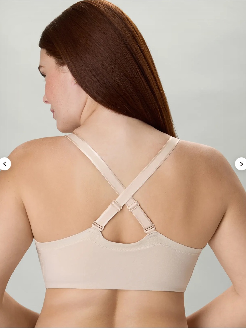 WonderBra Easyfit Wirefree Front Close Bra Nude Almond Size 40D NWT Lightweight - Picture 3 of 12